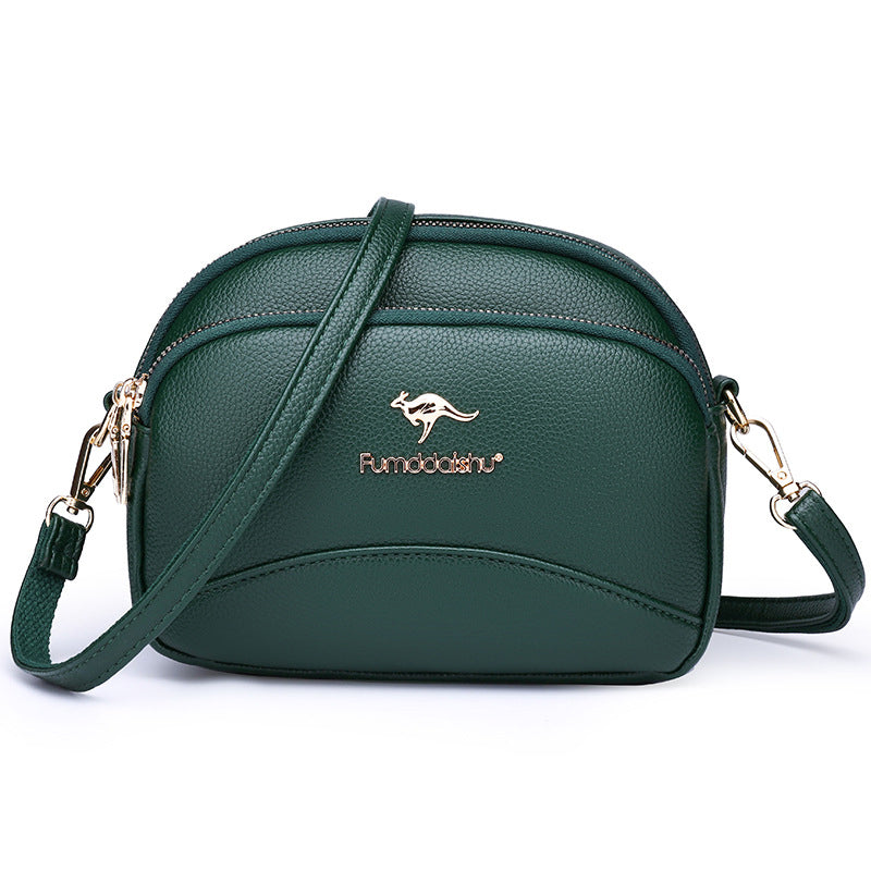BowLift | Soft Leather Multi-Pocket Shoulder Bag
