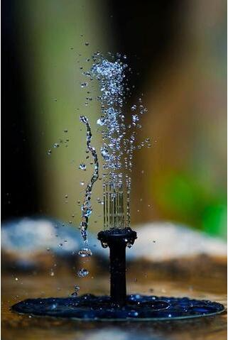 BowLift | Solar-powered water bubbler for bird baths – bubble fountain with solar panel