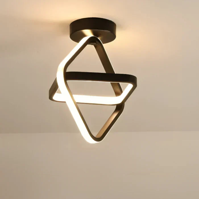Modern LED Ceiling Lamp with Double Ring Design - Twilight Rings | Skanto