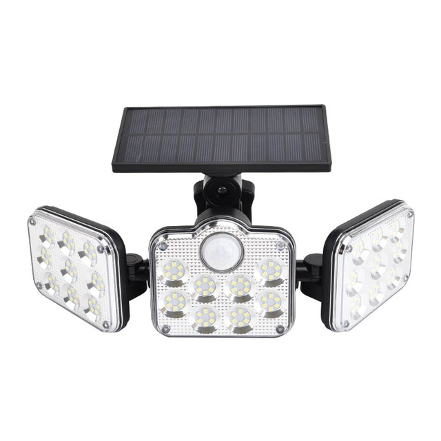 Skanto | Solar LED Floodlight with Motion Sensor – 3-Beam Outdoor Lighting for Garden, Driveway, and Garage