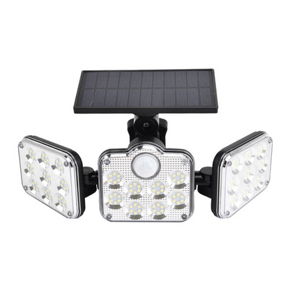 Skanto | Solar LED Floodlight with Motion Sensor – 3-Beam Outdoor Lighting for Garden, Driveway, and Garage
