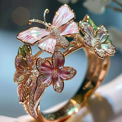 Butterfly flower ring | Bowlift