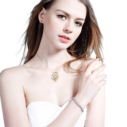 Skanto | Zircon Heart Pendant Necklace