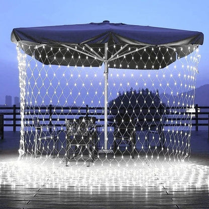 Solar fishing net illuminator