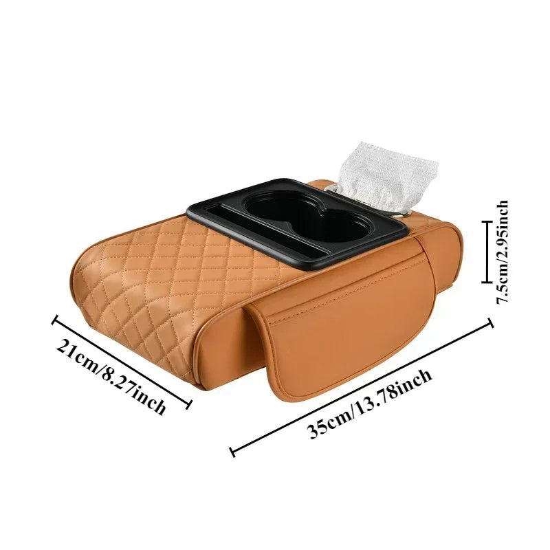 BowLift | Premium Car Center Console Armrest Cushion with Storage