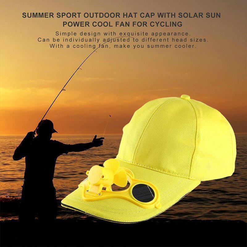 Solar-powered cooling cap