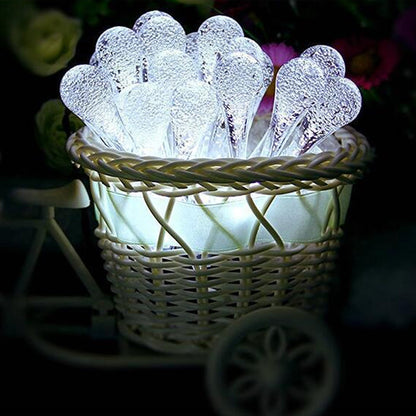Outdoor Solar String Lights, Garden Decor LED Water Drop Waterproof Lights | Bowlift