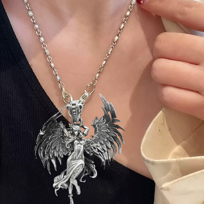 BowLift | Sterling Silver Guardian Angel Pendant Necklace