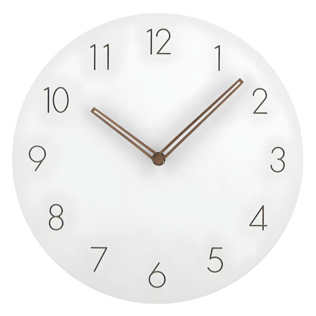 BowLift | Large Wooden Wall Clock – Minimalist Design with Silent Movement