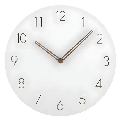 BowLift | Large Wooden Wall Clock – Minimalist Design with Silent Movement