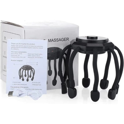 Skanto | Electric Octopus Head Massager - Best Head Massage Machine with Vibration Therapy