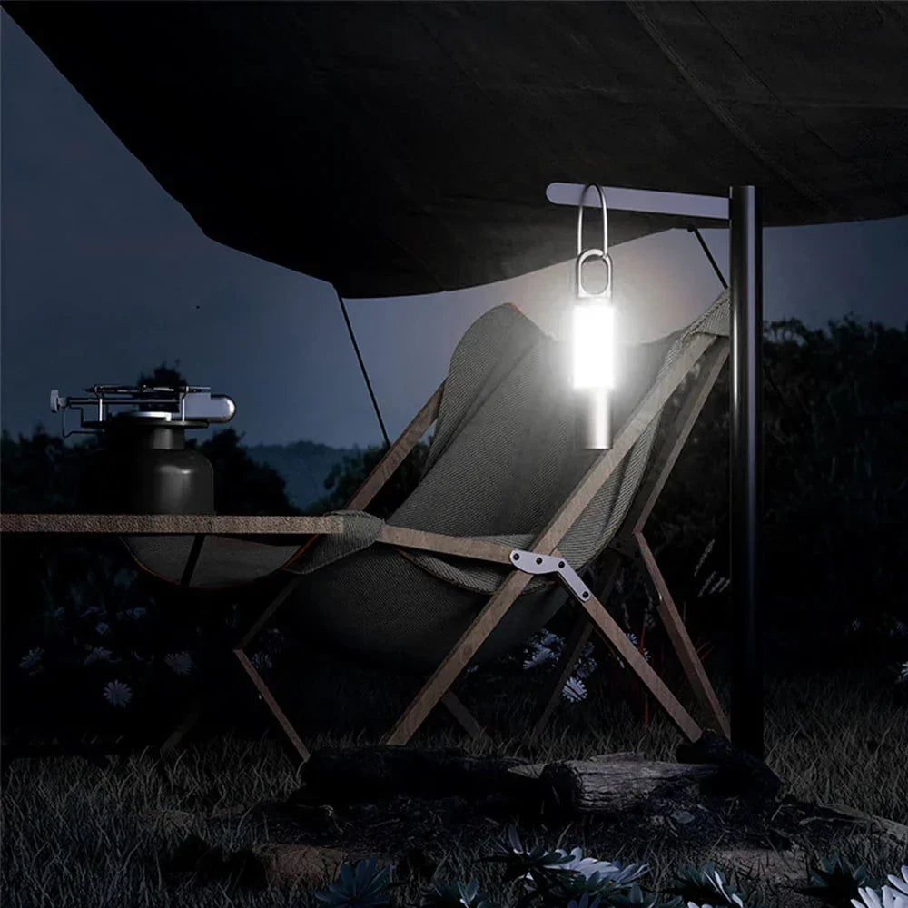 Skanto | LED Flashlight with Multicolor Filters – Rechargeable USB-C Lamp with Camping and Emergency Light Function