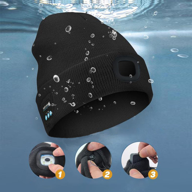 Skanto | LED Bluetooth Beanie with Detachable Speakers
