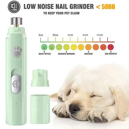 Skanto | Rechargeable Electric Dog Nail File with Polishing Wheel for Small and Large Pets