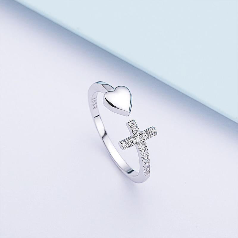 Skanto | Love S925 Sterling Silver Cross Ring