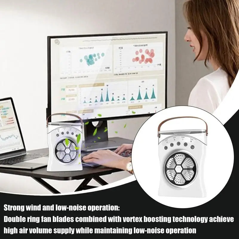 BowLift | Rechargeable Portable Air Cooler with Mist Function