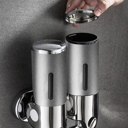 Wall Soap Dispenser | SudsStation Bathroom Organizer | Stainless Steel & ABS | 500 ml | Set of 1–3 Pieces