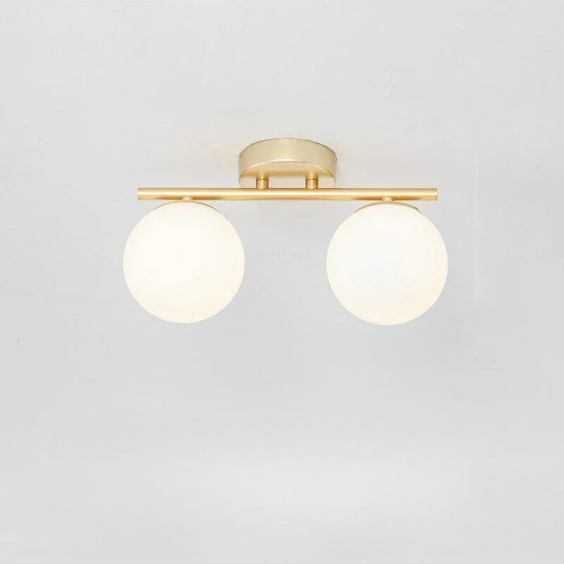 Skanto Skanto | Nordic Style Glass Ceiling Lamp – Elegant White Globe for Any Room