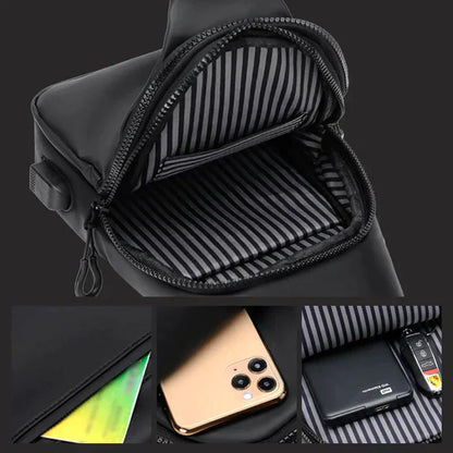 UrbanShield Waterproof Shoulder Bag with Anti-Theft Design | Karnz