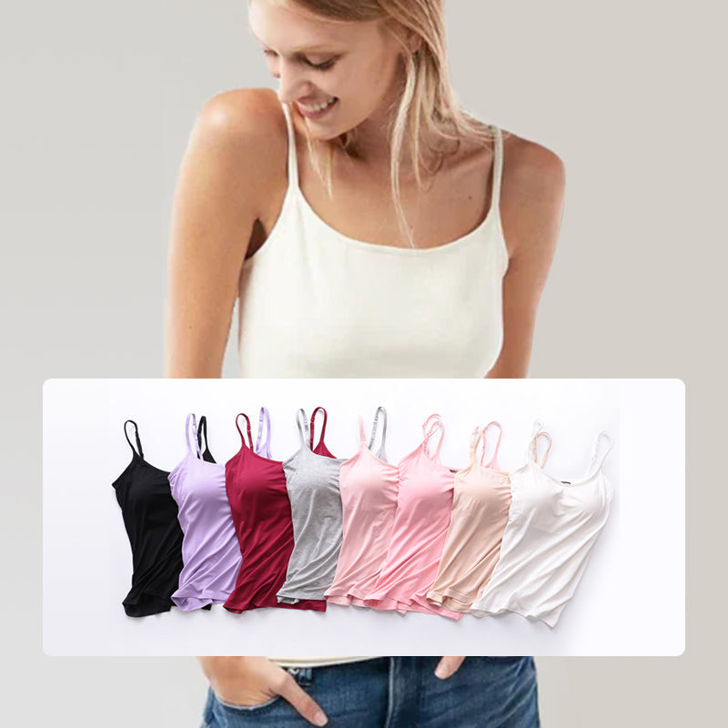 Tank top with integrated bra