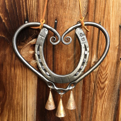 Wind Chime – LuckLove – Recycled Horseshoes – Handmade Pendant