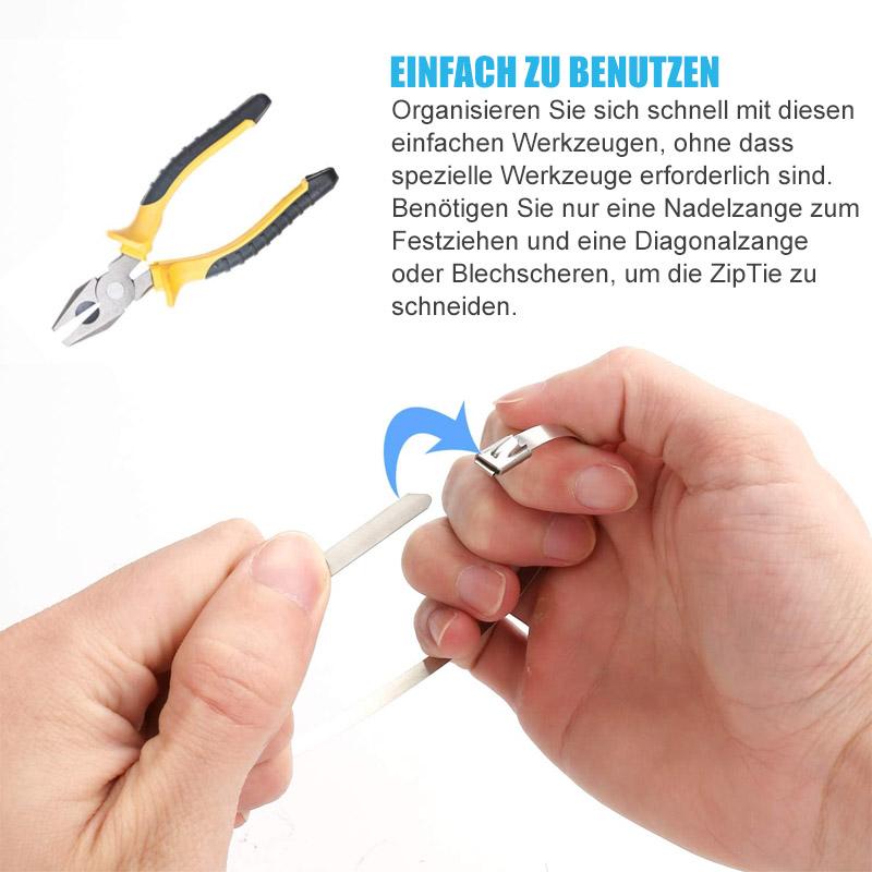 Multi-purpose metal cable ties (100 PIECES) | Karnz