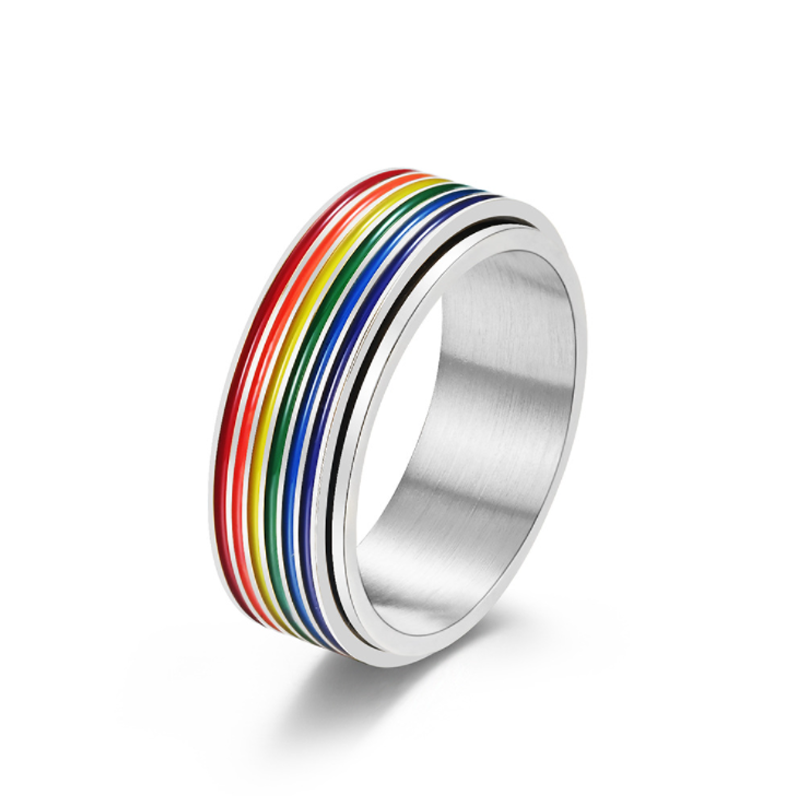 BowLift | Titanium Rainbow Ring