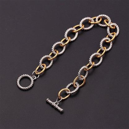 BowLift | Two Tone Knot Twisted Bangle