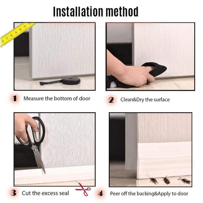 Under Door Draft Stopper Insulator Door Sweep  39" Length | Bowlift