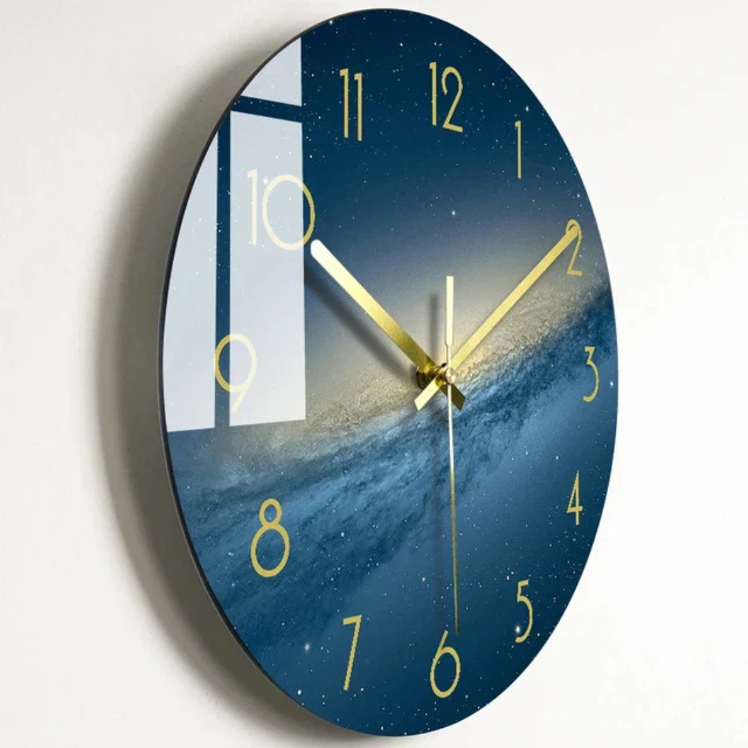 Skanto | Large Glass Wall Clock with Elegant Design Luxorix