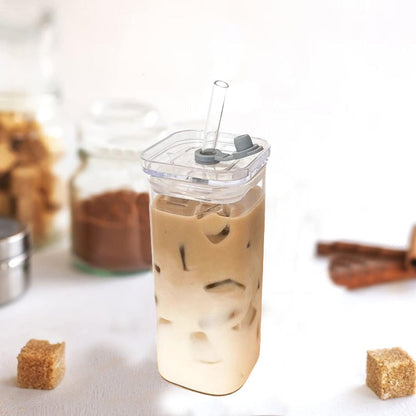Skanto | Square Tumbler with Lid & Straw