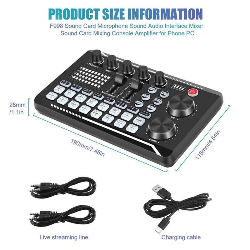 Live sound card with DJ mixer effects & voice changer | Bowlift