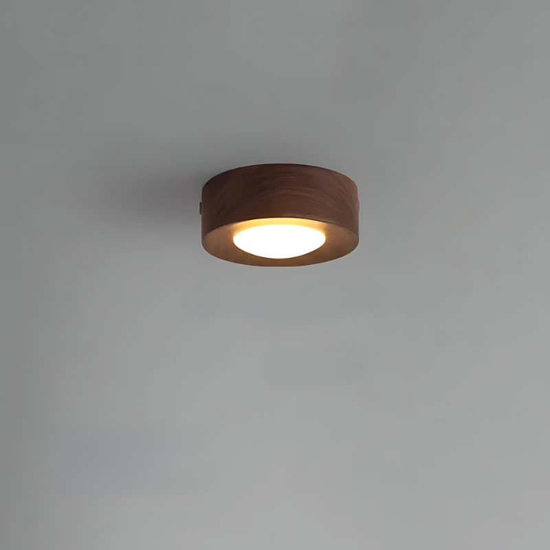 Skanto | | Walnut Ceiling Lamp with LED Spotlights