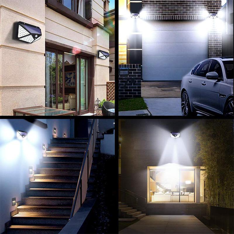 Waterproof solar lamp 100 LED outdoors