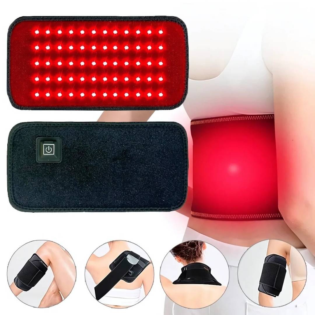LumiRelief Red Light Therapy Belt | for Pain Relief - Inflammation Reduction - Muscle Recovery - Red Light for Skin Rejuvenation Bowlift