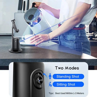 📸360° Rotation Smart Auto Face Object Tracking Holder
