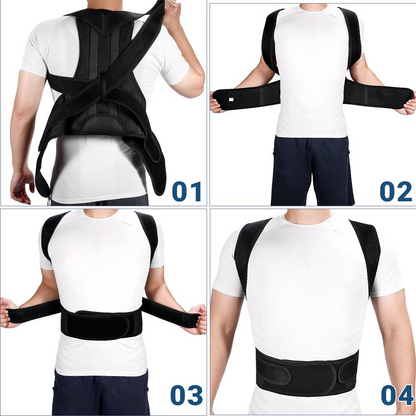 BowLift | Posture Corrector Back Brace – Adjustable Lumbar Support Belt for Back Pain Relief & Spine Alignment | Unisex UK
