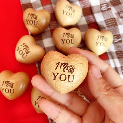 BowLift | Small Pocket Hug Wooden Heart Token