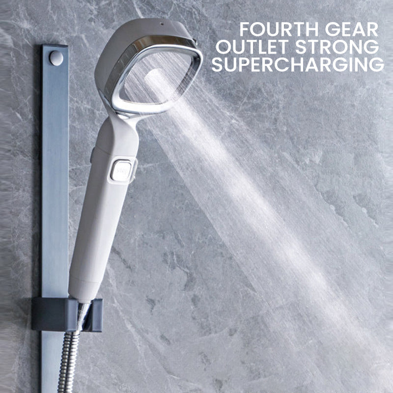 4-mode Handheld Pressurized Shower Head with Pause Switch | Bowlift