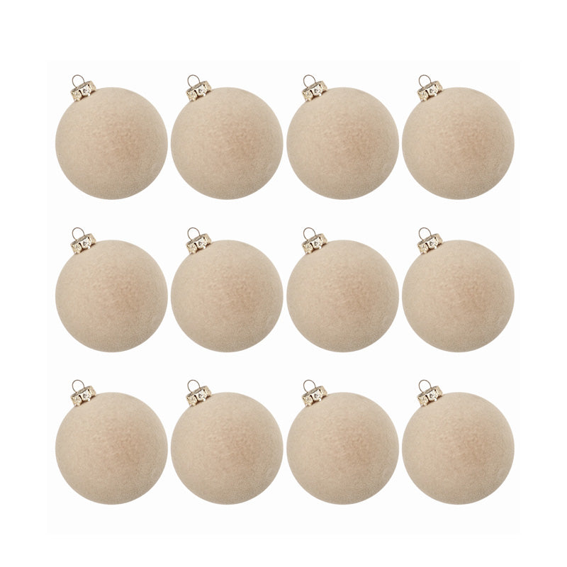 Brehn | Velvet Christmas ornaments. 12 pieces