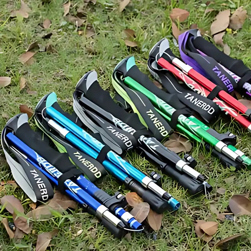 Skanto | Adjustable Folding Trekking Pole for Hiking, Backpacking & Outdoor Adventures - Lightweight Aluminum Design