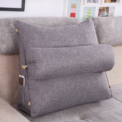 LoungeEase | Backrest Pillow for Reading and TV - Lumbar Support Adjustable Bed Pillow - Comfort Posture - Versatile Use Pillow Bowlift