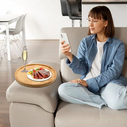 Skanto | Wooden Sofa Armrest Side Table
