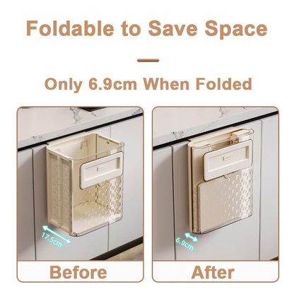 BowLift | Space Saver Door Hanging Foldable Garbage Can