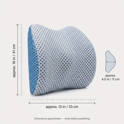 BowLift | Lumbar Support Pillow CoreComfort – Orthopedic Memory Foam Back Cushion for Healthy Posture