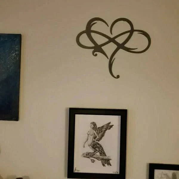 Skanto | Iron Wall Art with Infinity Heart Design