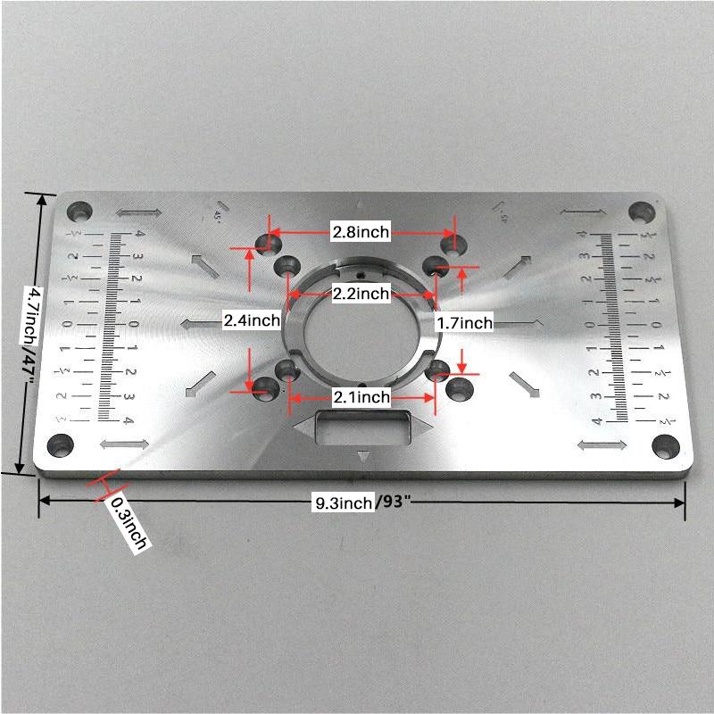 Skanto | Aluminum Router Table Insert Plate