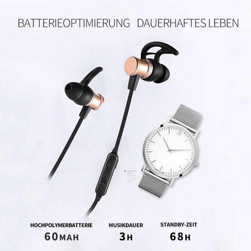 Skanto | Bluetooth Headphones, Stereo In-Ear Headphones, Secure Fit For Sports, Gym, Travel (Waterproof, Noise-Cancelling Microphone)
