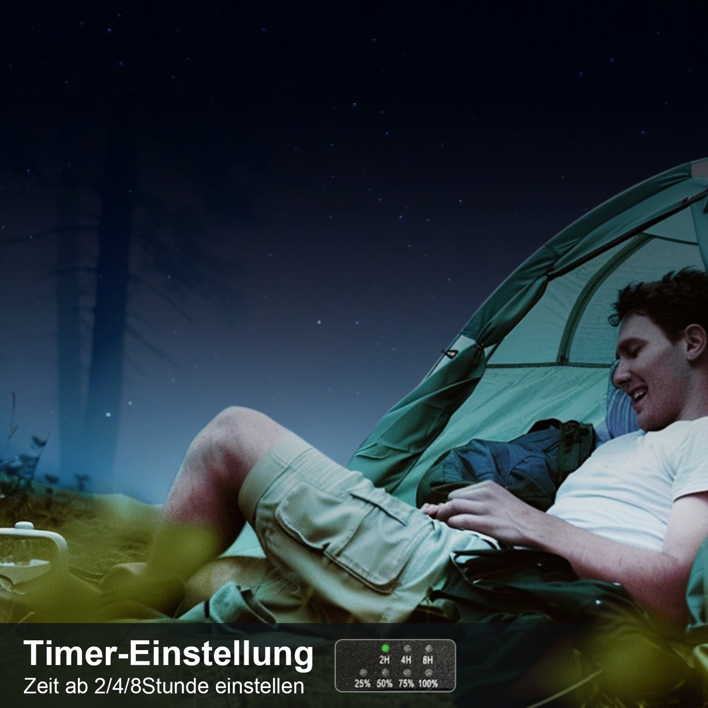 Portable Solar Camping Fan LED Light | Karnz