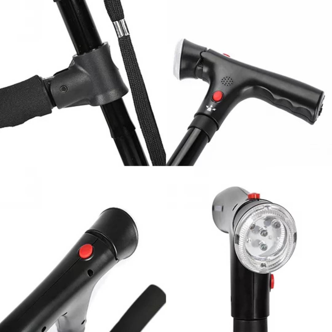 Skanto | Folding Cane - Lightweight Telescopic Walking Stick for Seniors and Travelers - Collapsible Mobility Aid for Easy Transport